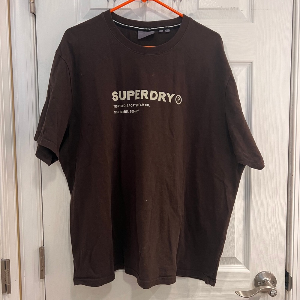 Superdry Mens‎ Brown Graphic T Shirt